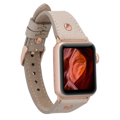 Classic Slim Style Genuine Leather Apple Watch Band