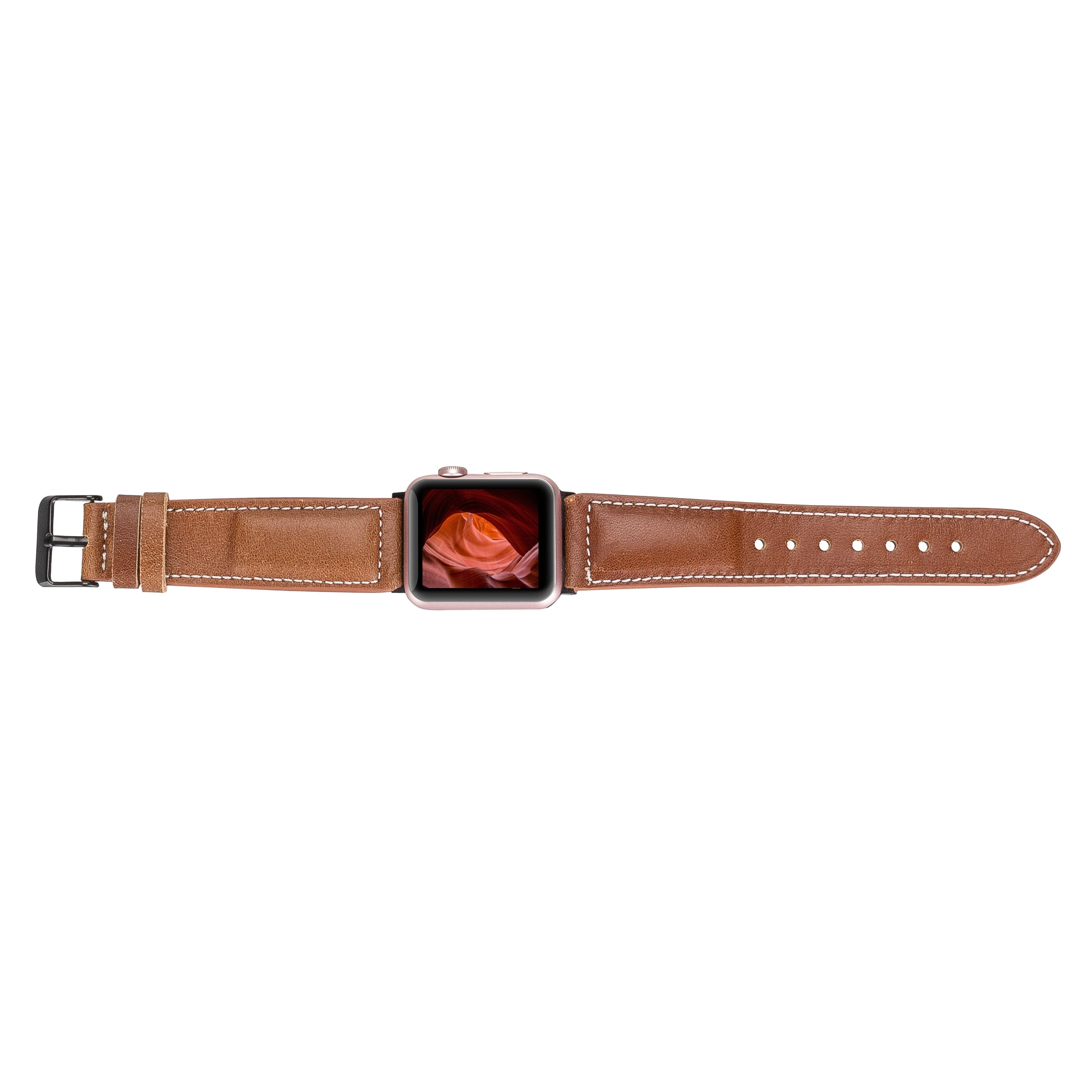 Classic Stitched Style Leather Apple Watch Bands