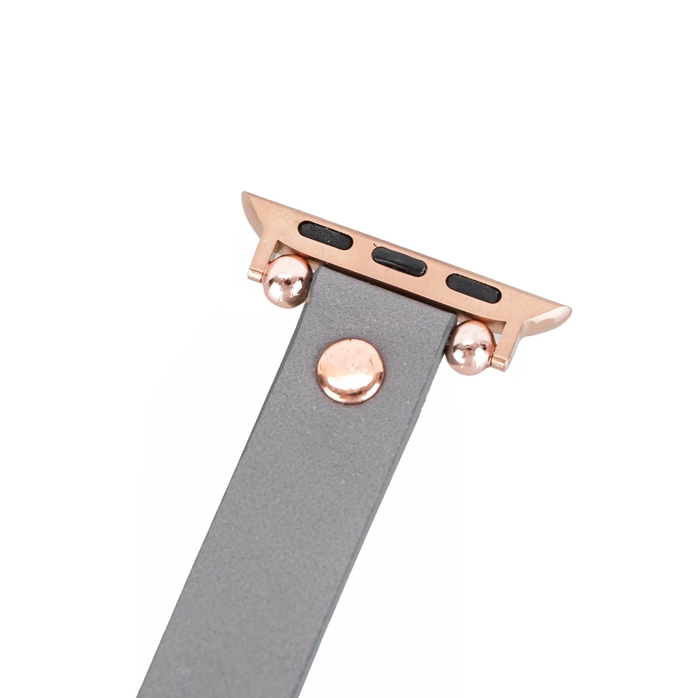 Ferro Rose Gold Trok Style Leather Apple Watch Bands