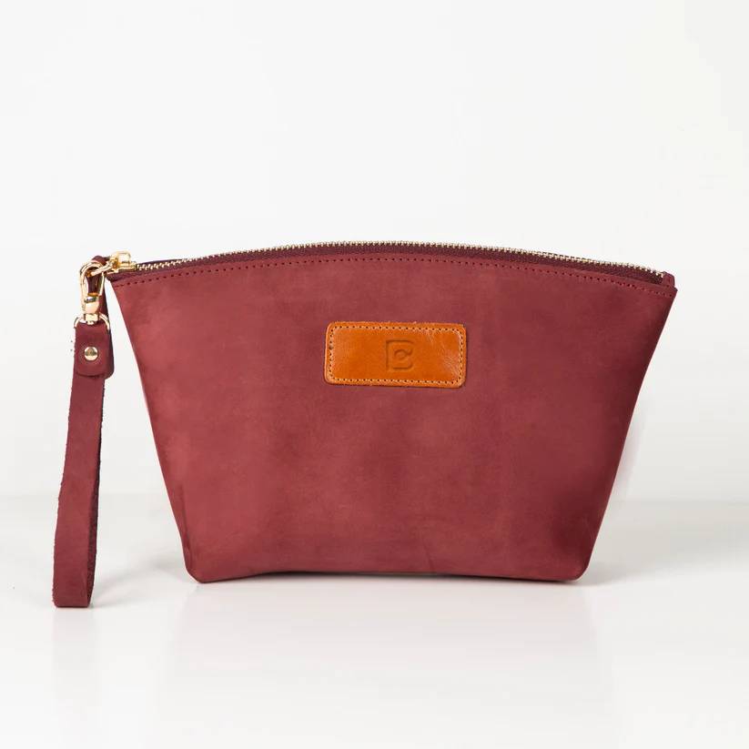 Lilly Leather Makeup Dopp Kit