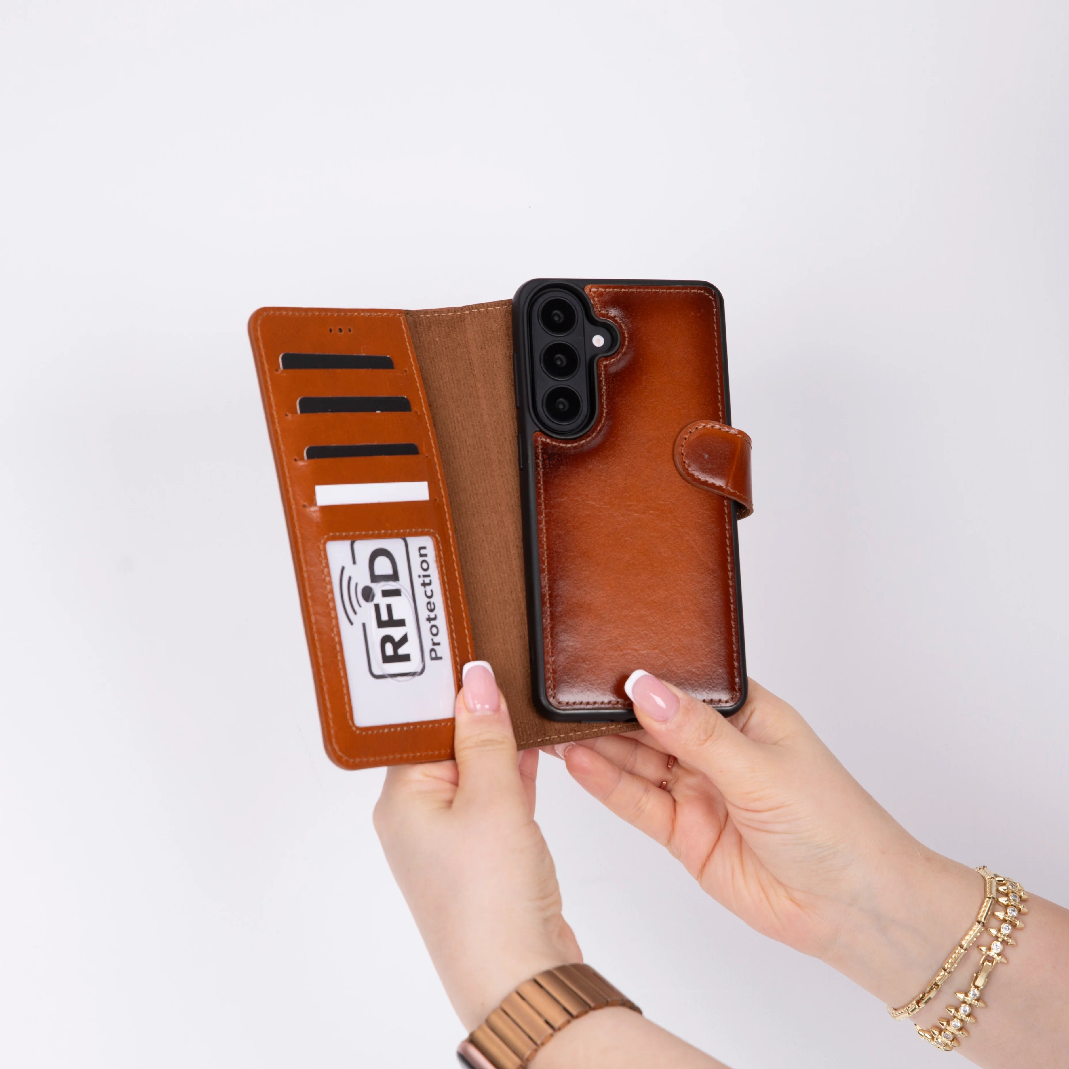 Magic Samsung Galaxy S26 Detachable Leather Wallet Case