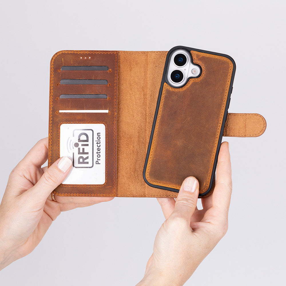 Magic iPhone 17 Leather Detachable Wallet Case