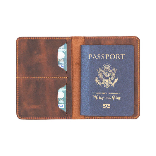 Dacia Leather Passport Wallet