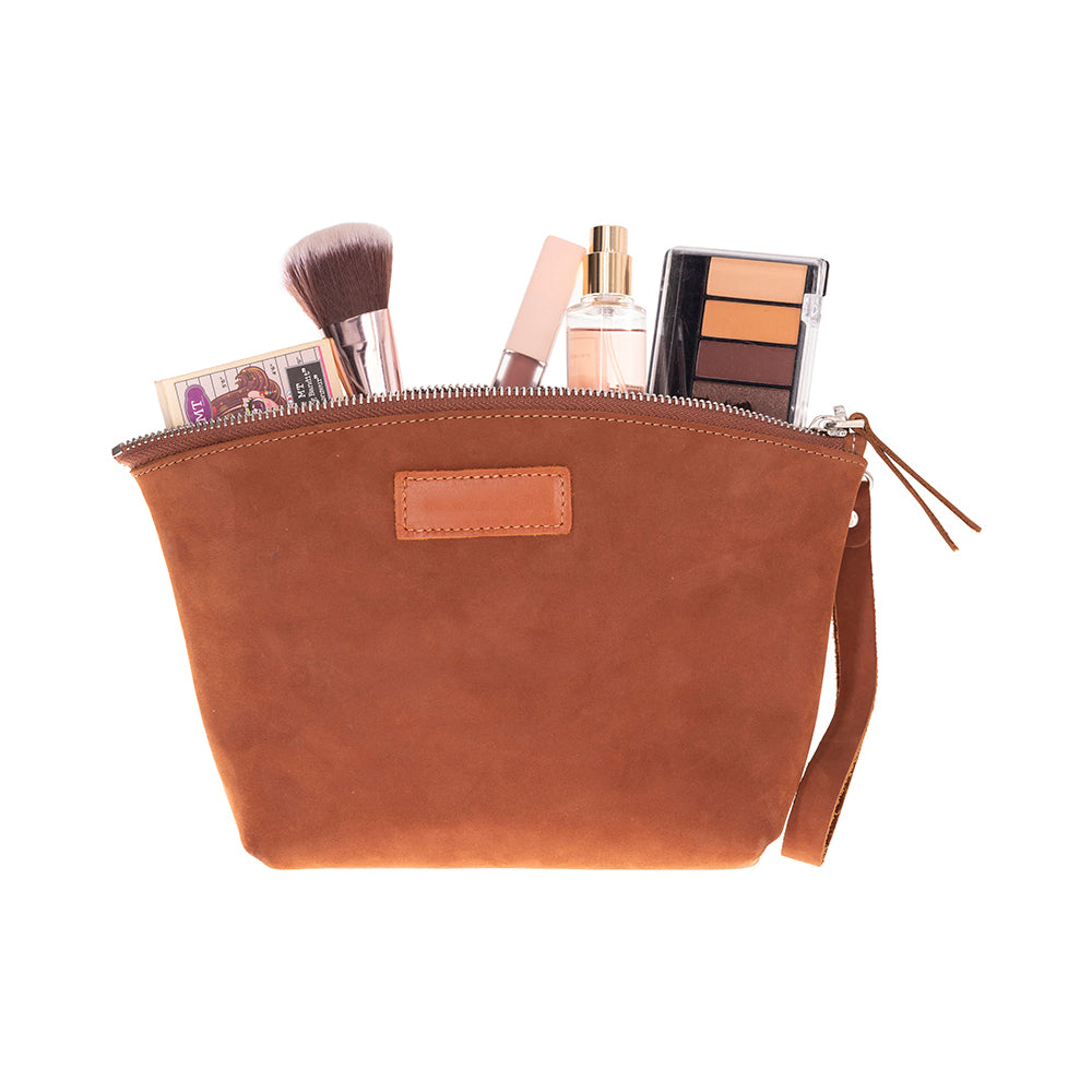 Lilly Leather Makeup Dopp Kit
