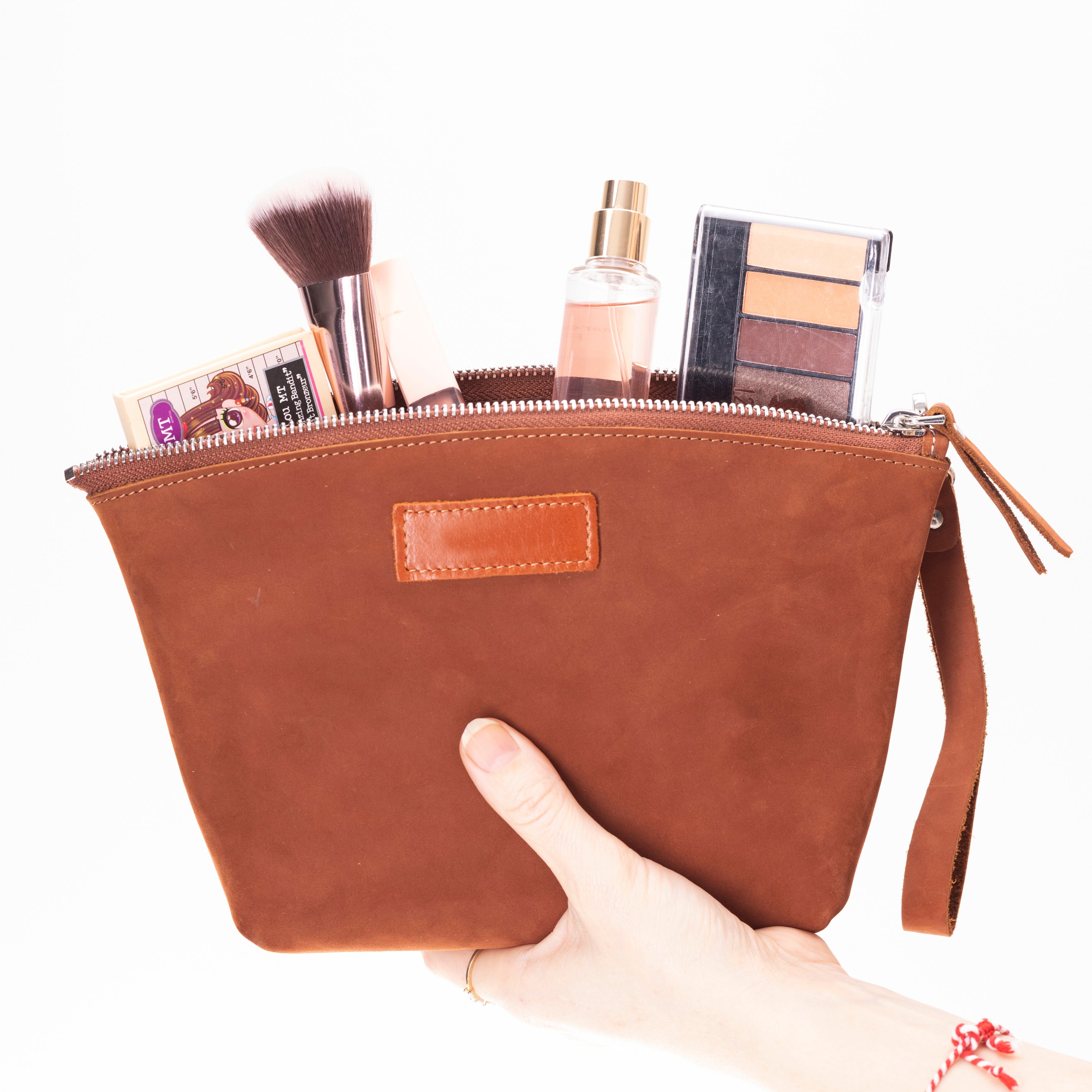 Lilly Leather Makeup Dopp Kit