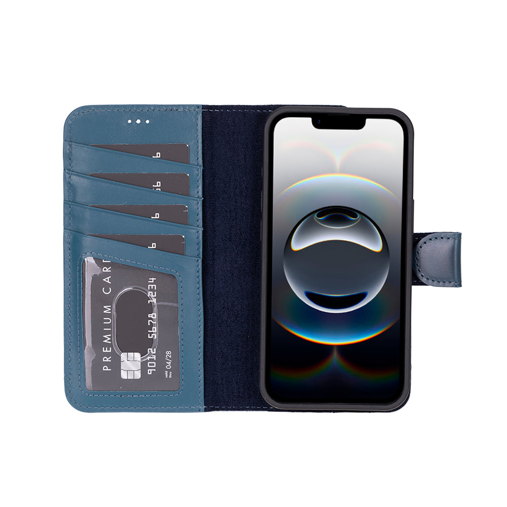 Magic iPhone 16E Detachable Leather Wallet Case