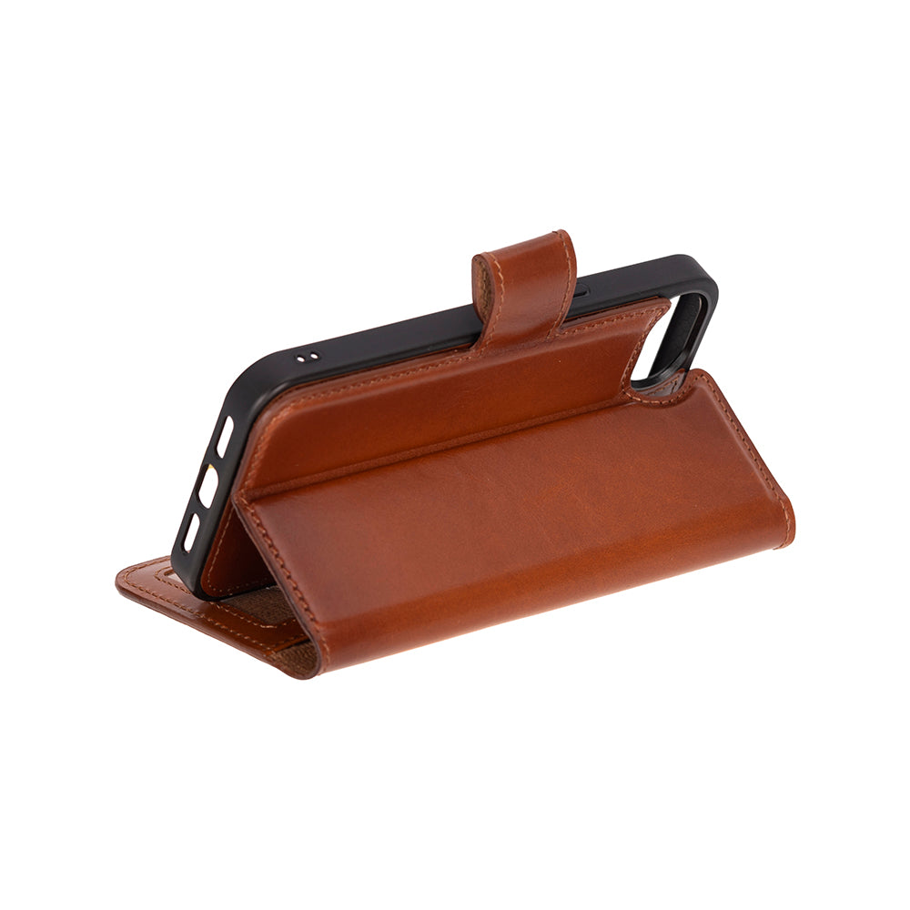 Magic iPhone 16E Detachable Leather Wallet Case