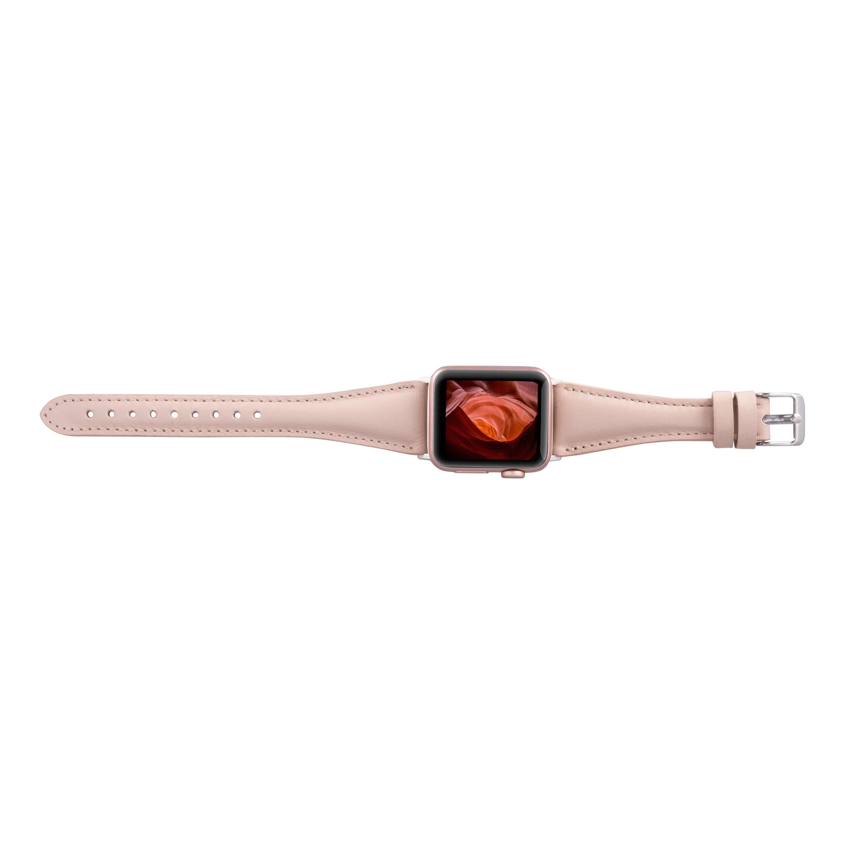 Classic Slim Style Genuine Leather Apple Watch Band