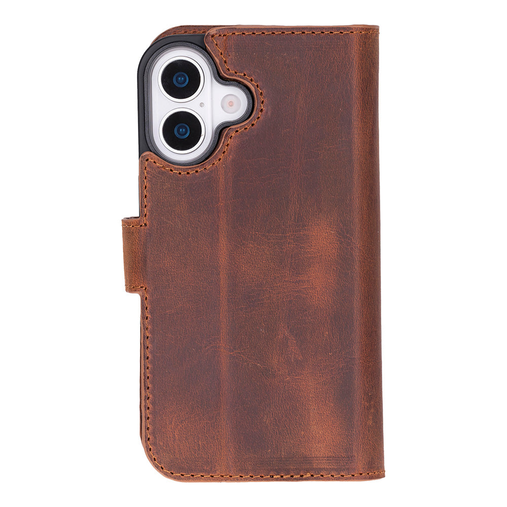 Magic iPhone 17 Detachable Leather Wallet Case