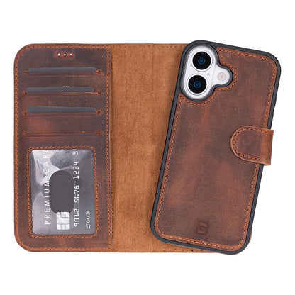 Magic iPhone 17 Detachable Leather Wallet Case