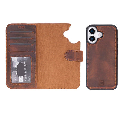 Magic iPhone 17 Detachable Leather Wallet Case