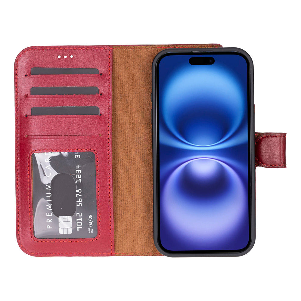 Magic iPhone 17 Detachable Leather Wallet Case