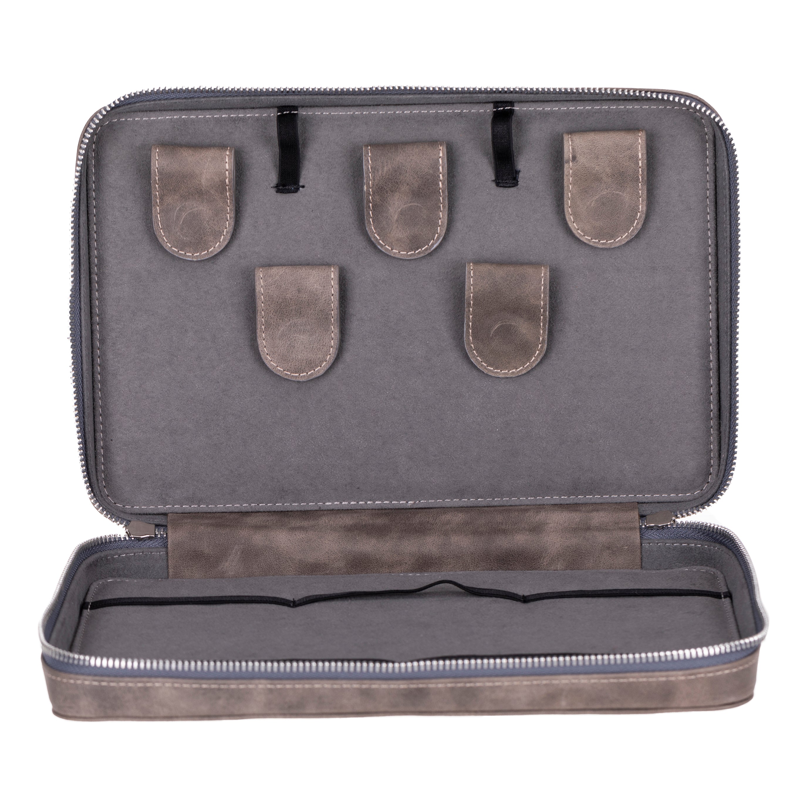 Travel Leather Cable Organizer