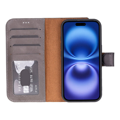 Magic iPhone 17 Detachable Leather Wallet Case