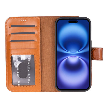 Magic iPhone 17 Detachable Leather Wallet Case