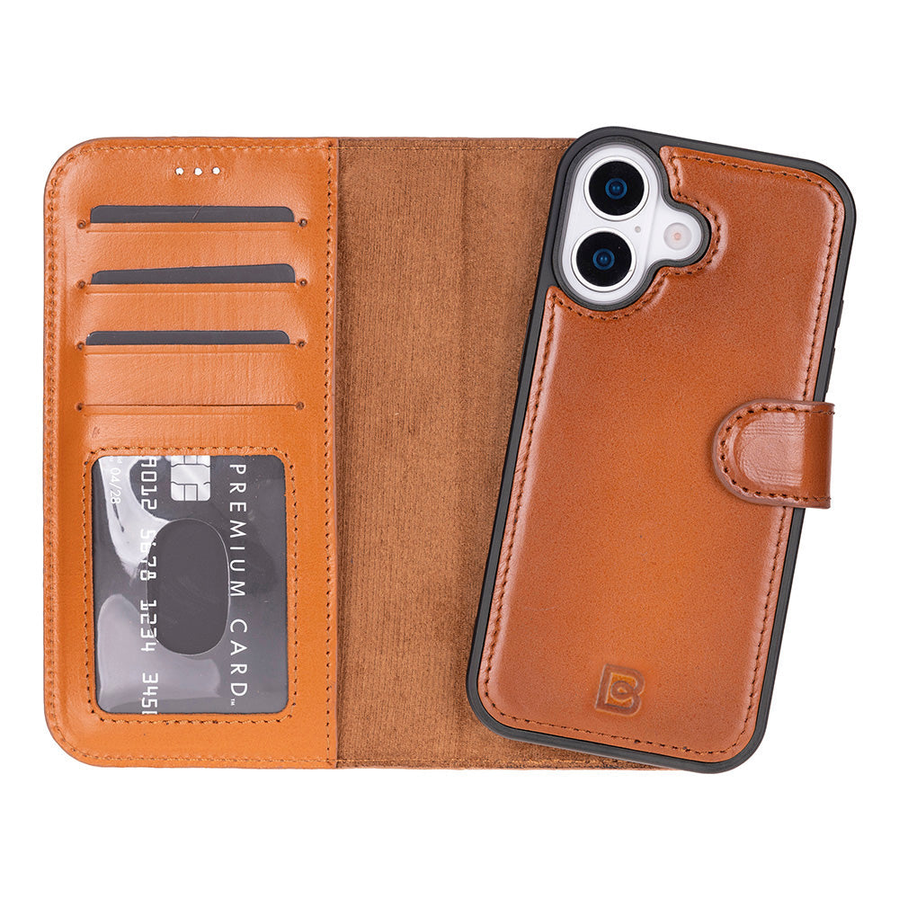 Magic iPhone 17 Detachable Leather Wallet Case