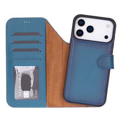Magic iPhone 17 Pro Detachable Leather Wallet Case