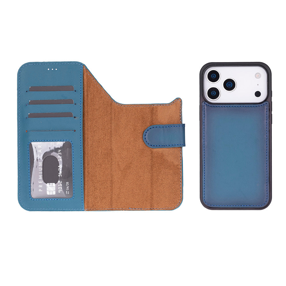 Magic iPhone 17 Pro Detachable Leather Wallet Case
