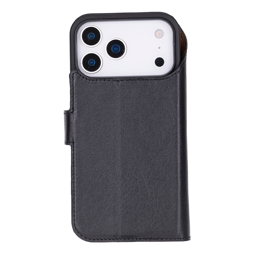 Magic iPhone 17 Pro Max Detachable Leather Wallet Case