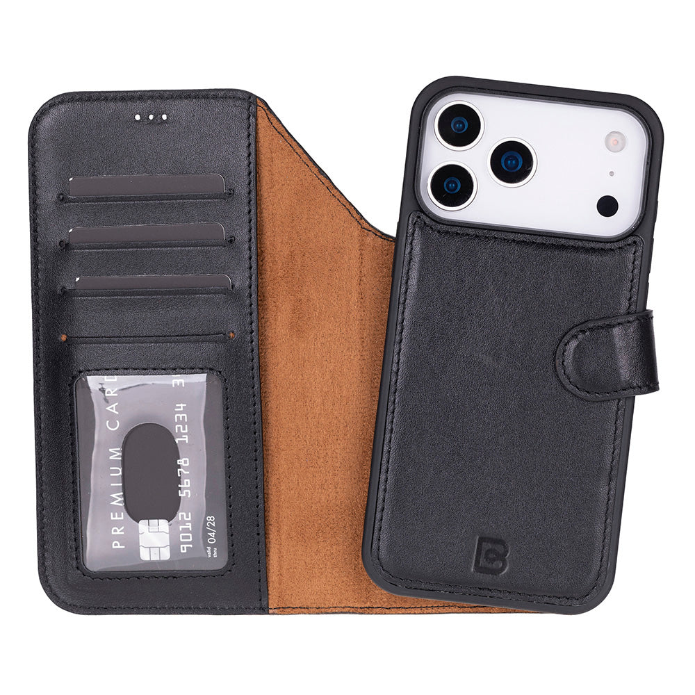 Magic iPhone 17 Pro Detachable Leather Wallet Case