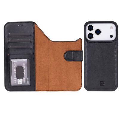 Magic iPhone 17 Pro Detachable Leather Wallet Case