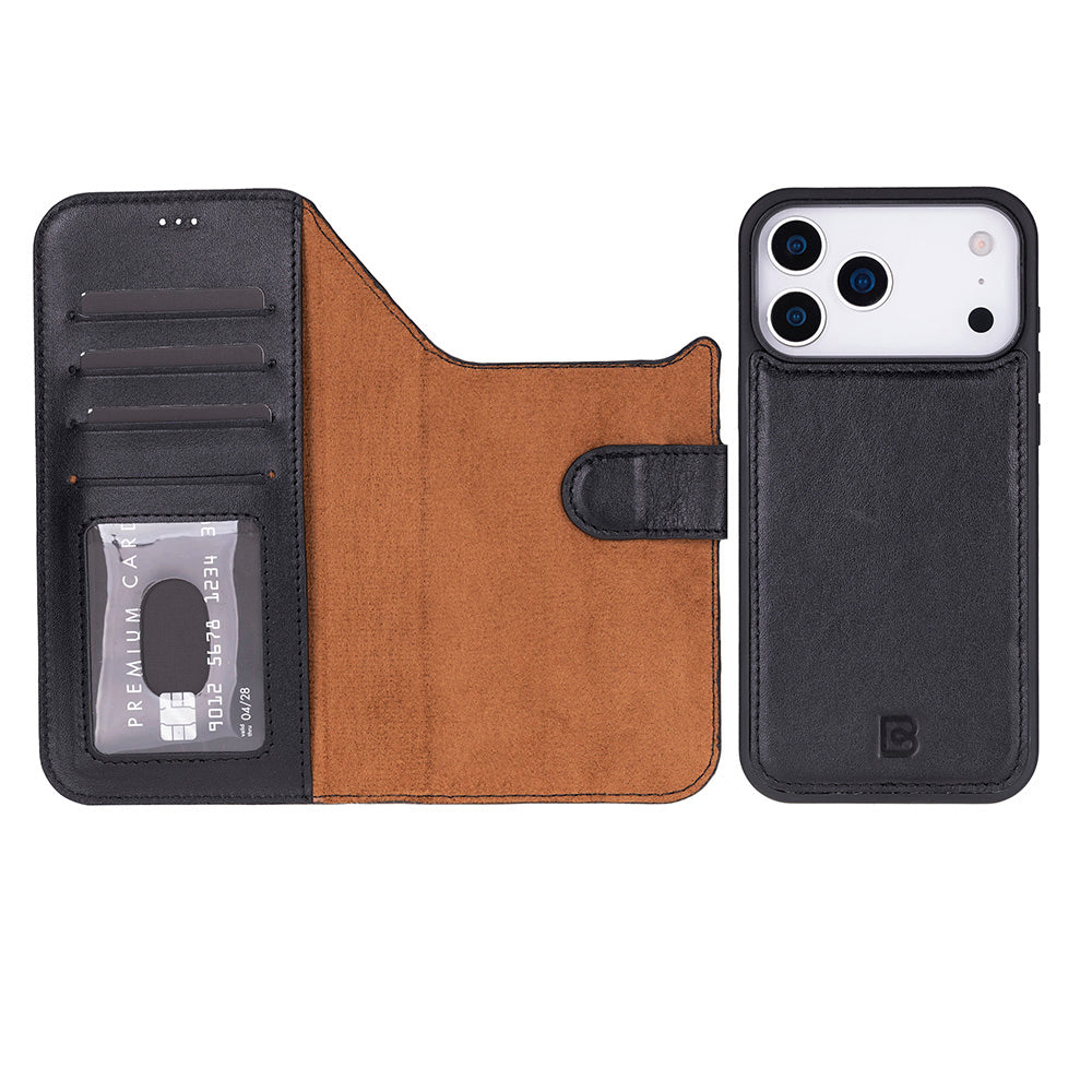 Magic iPhone 17 Pro Detachable Leather Wallet Case