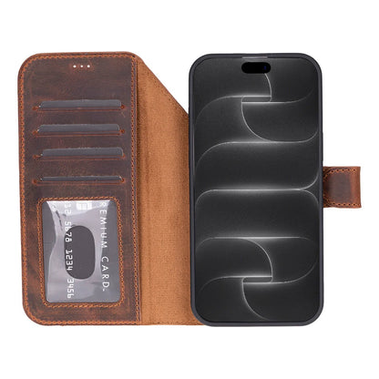 Magic iPhone 18 Pro Max Leather Detachable Wallet Case