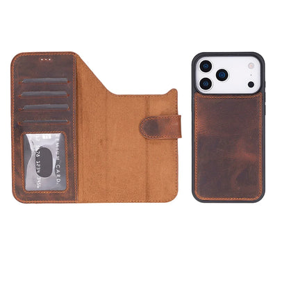 Magic iPhone 18 Pro Max Leather Detachable Wallet Case