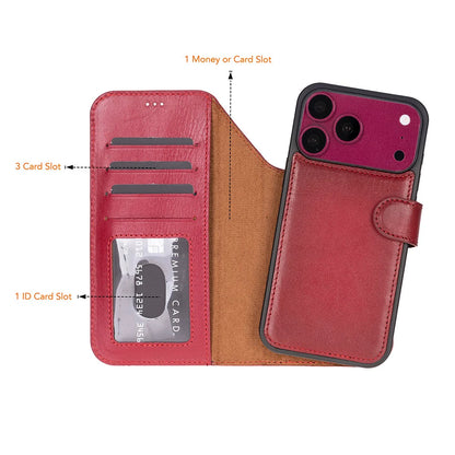 Magic iPhone 18 Pro Max Leather Detachable Wallet Case