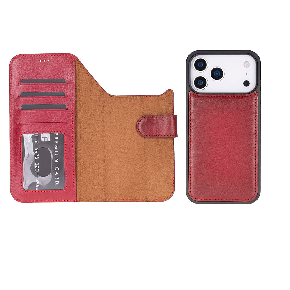 Magic iPhone 17 Pro Leather Detachable Wallet Case