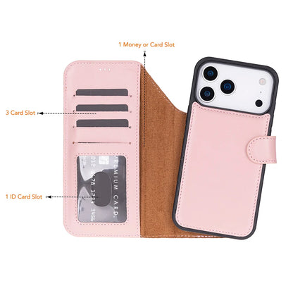 Magic iPhone 18 Pro Max Leather Detachable Wallet Case