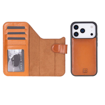 Magic iPhone 17 Pro Detachable Leather Wallet Case