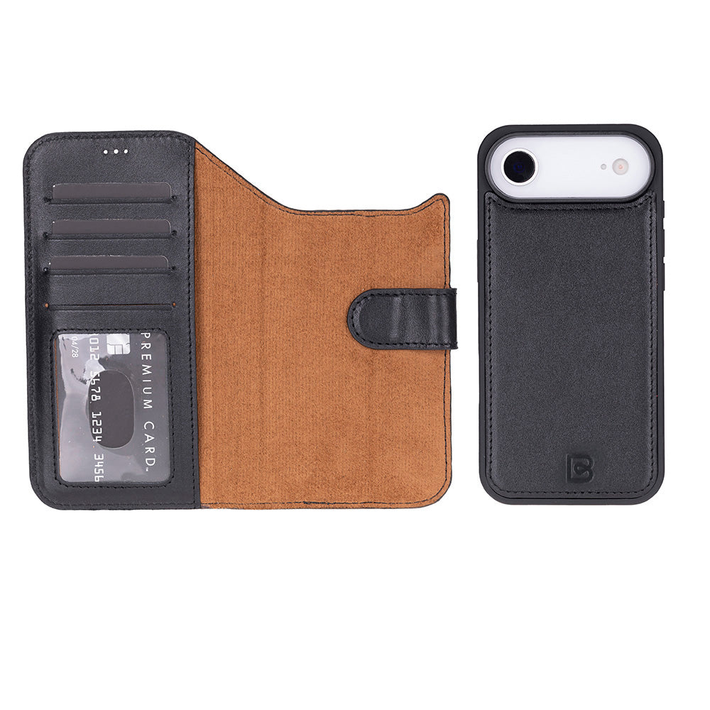 Magic iPhone 17 Air Detachable Leather Wallet Case