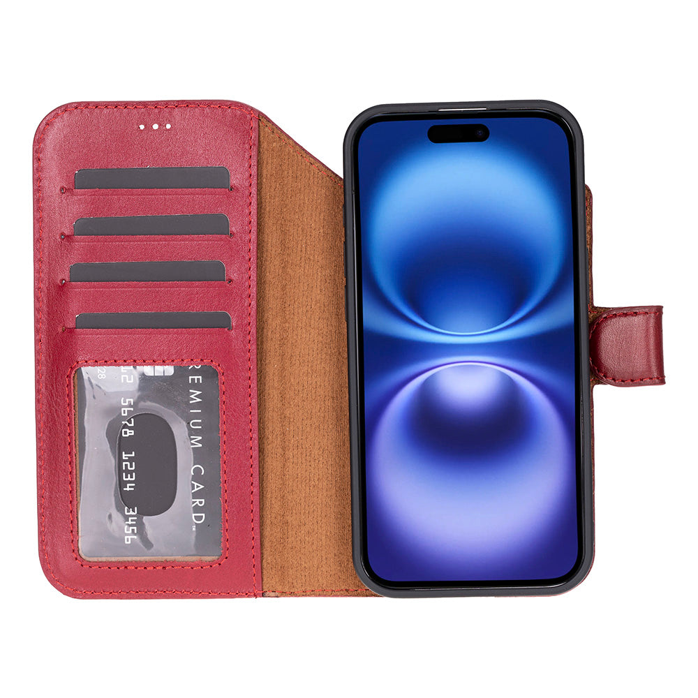 Magic iPhone 17 Air Leather Detachable Wallet Case
