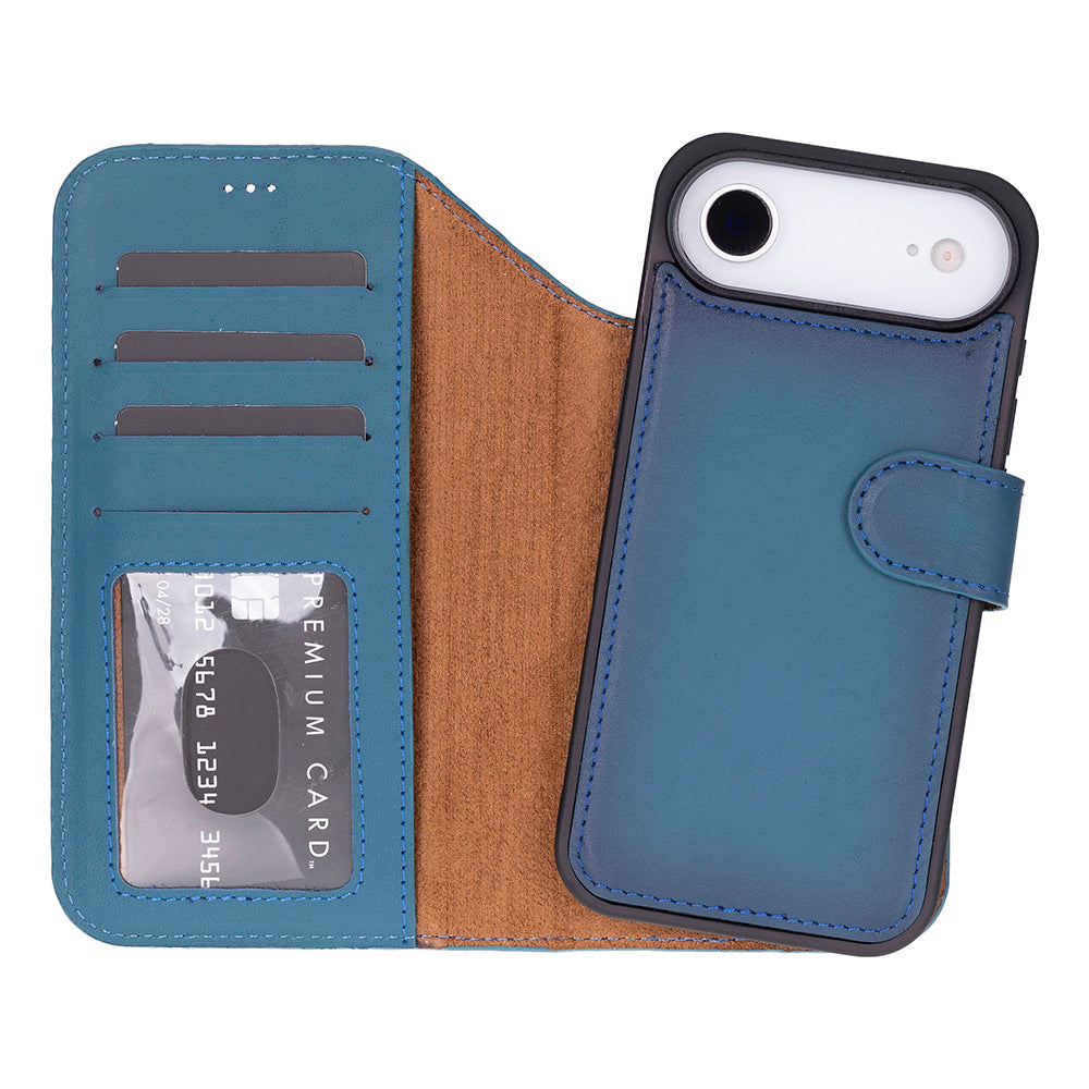 Magic iPhone 17 Air Leather Detachable Wallet Case