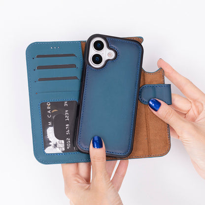 Magic iPhone 17 Detachable Leather Wallet Case