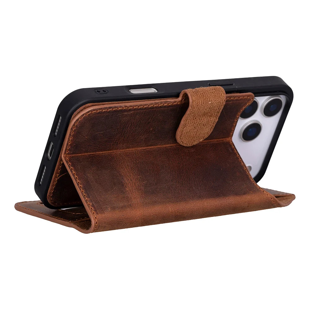 Magic iPhone 18 Pro Max Leather Detachable Wallet Case