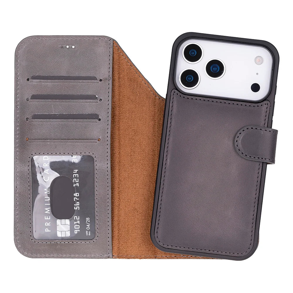 Magic iPhone 18 Pro Leather Detachable Wallet Case