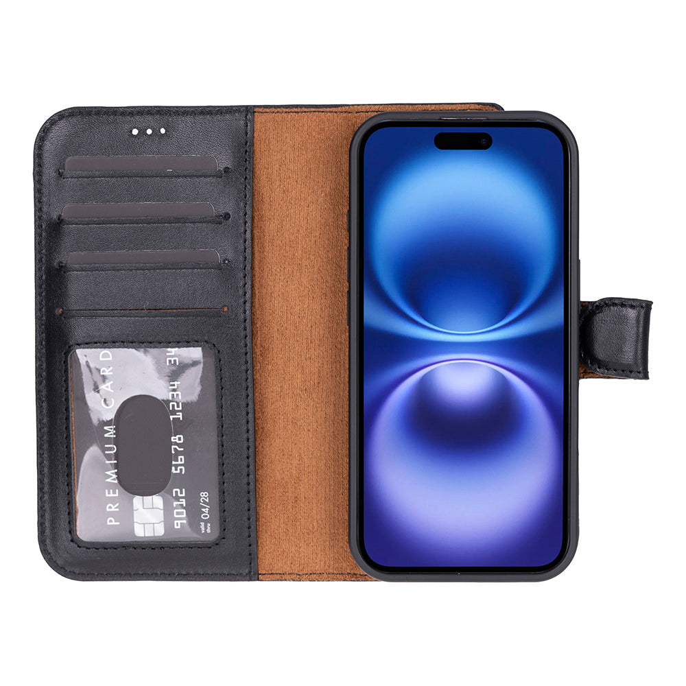 Magic iPhone 17 Detachable Leather Wallet Case