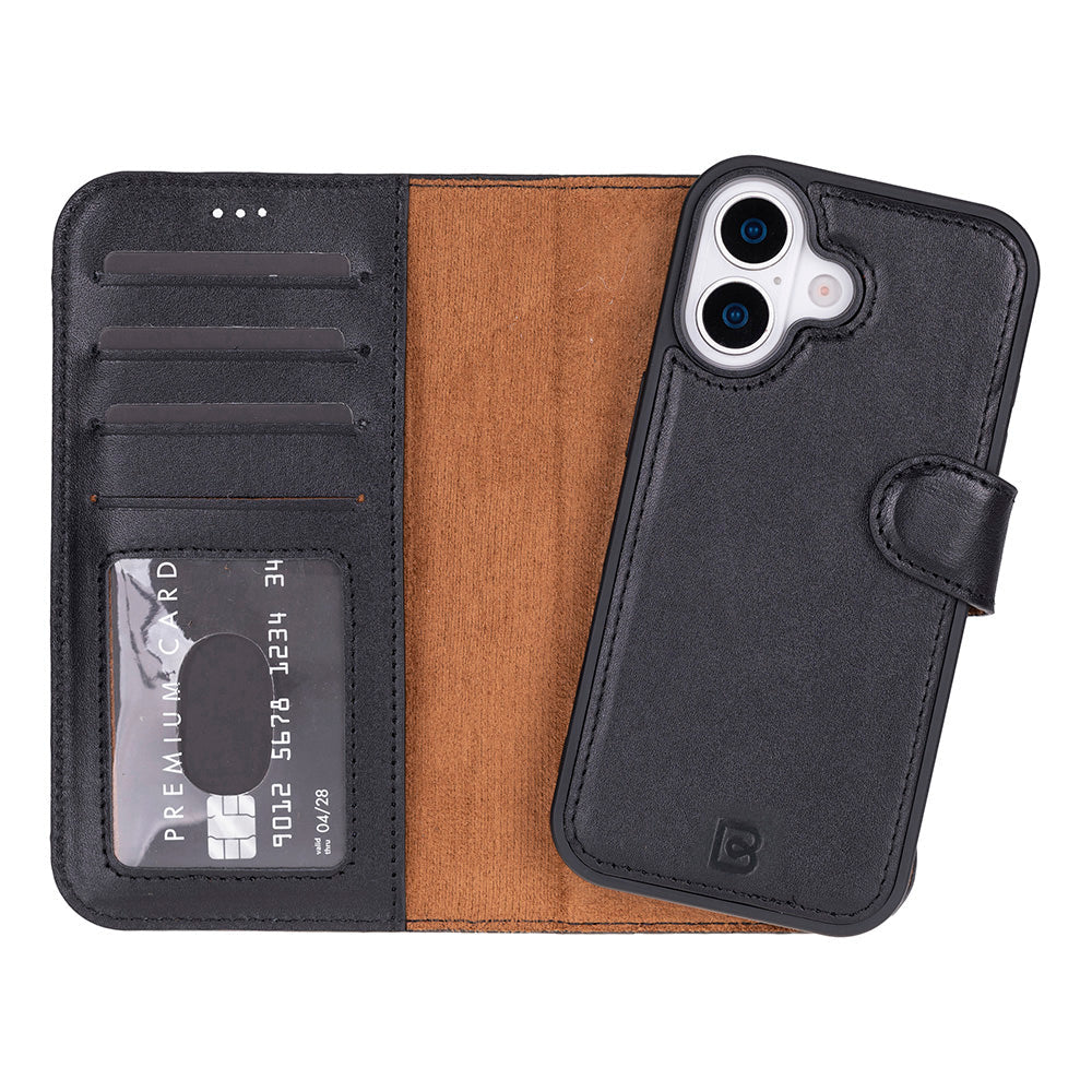 Magic iPhone 17 Detachable Leather Wallet Case
