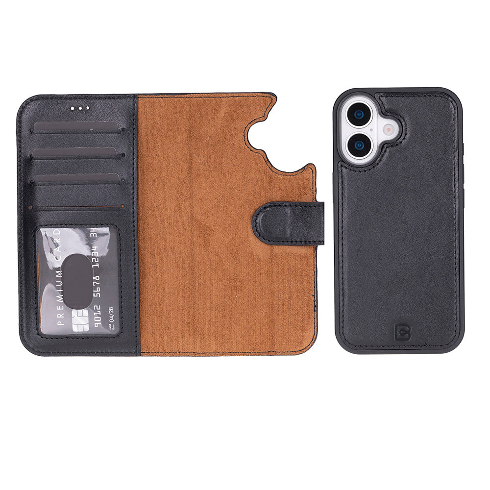 Magic iPhone 17 Detachable Leather Wallet Case