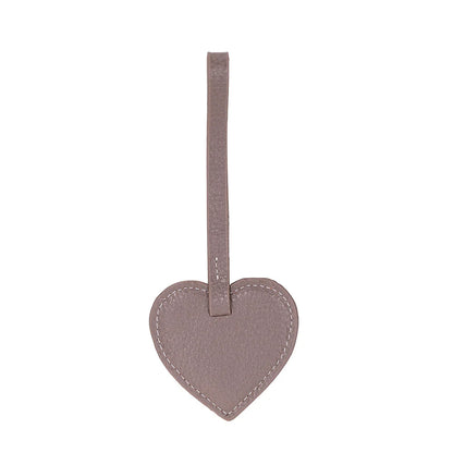 Heart Leather Bag Charm