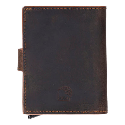 Palermo Zip Mechanical Genuine Leather Card Holder