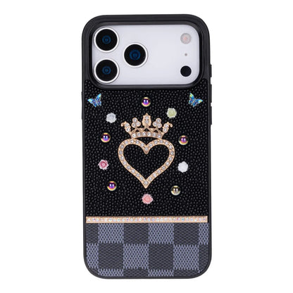 Vissel Heart Crystal Luxury Case for iPhone 17 Pro