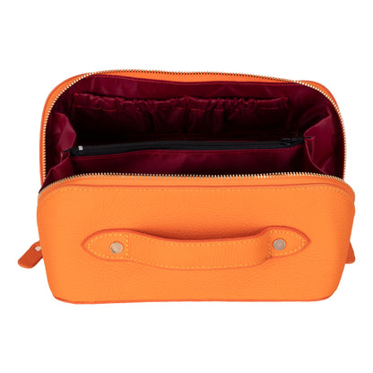 Elena Leather Make-Up Bag