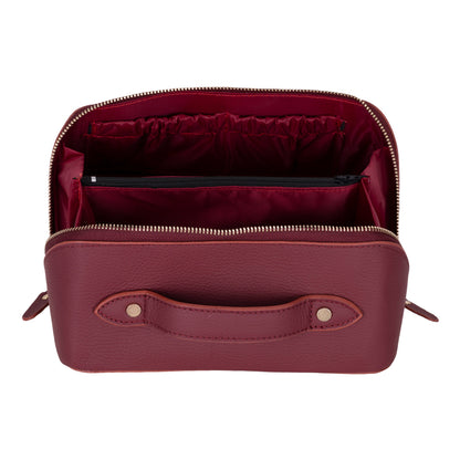 Elena Leather Make-Up Bag