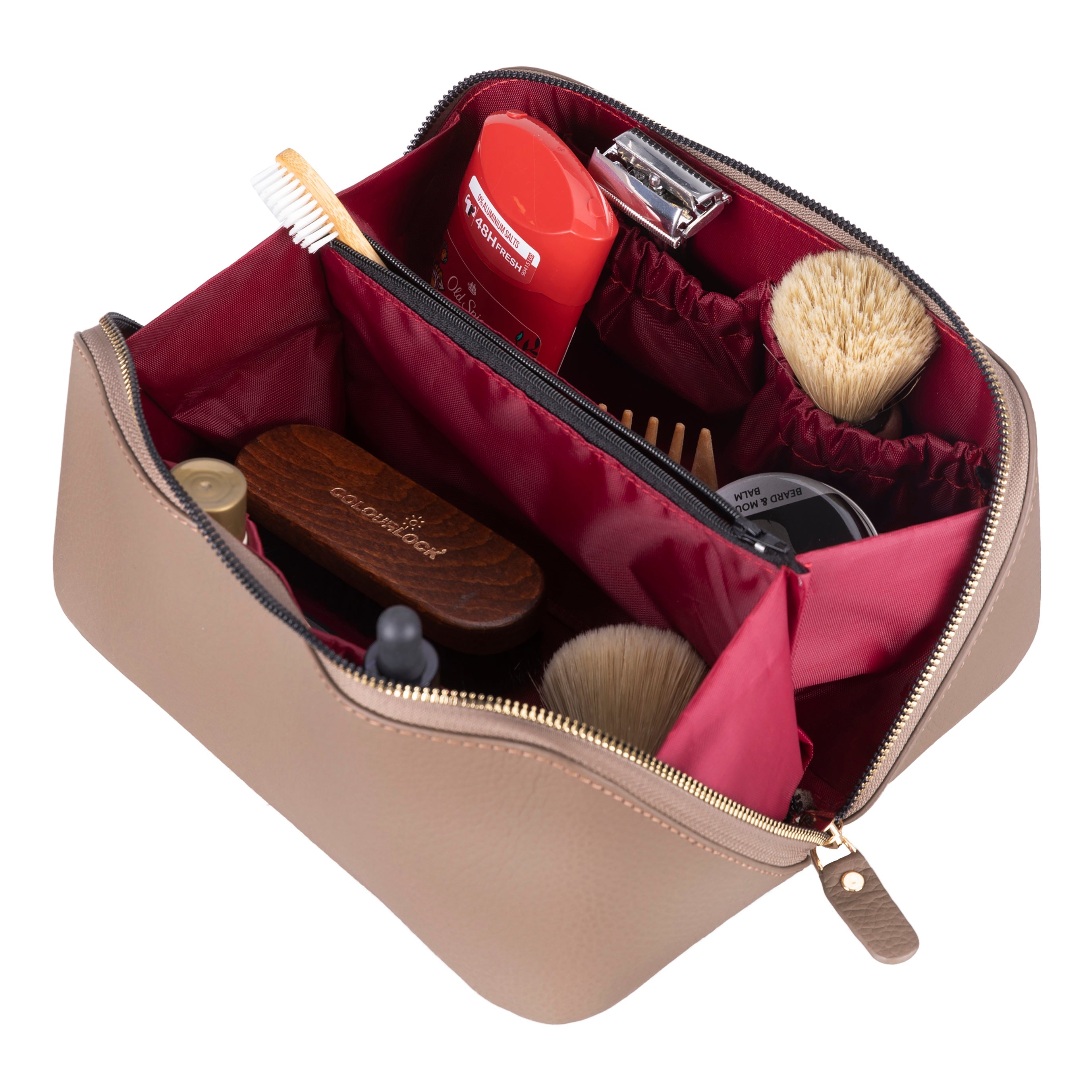 Elena Leather Make-Up Bag