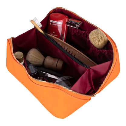 Soluno Leather Make up Bag