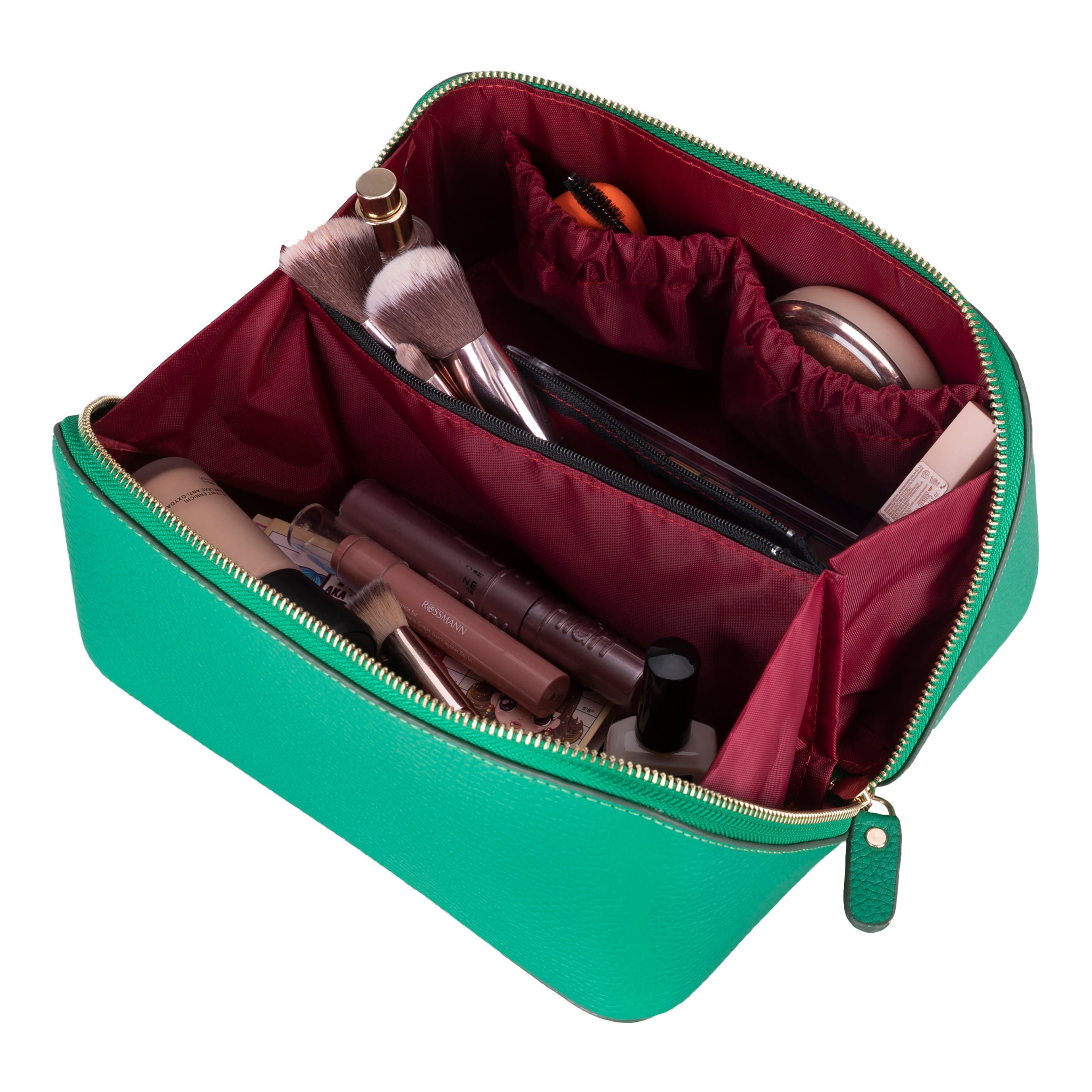 Soluno Leather Make up Bag