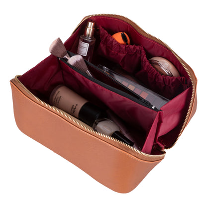 Elena Leather Make-Up Bag